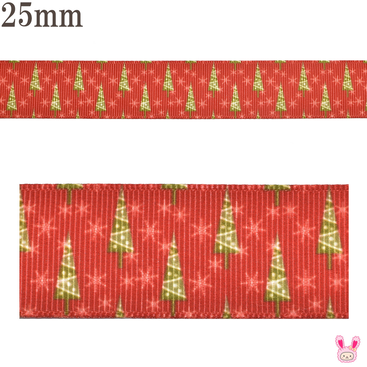 楽天市場】プリントリボン クリスマス 真っ赤なカラーと雪の結晶&水玉