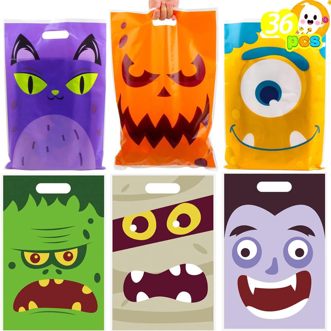 【楽天市場】DERAYEE ハロウィーン 巾着袋 ビニー ル袋 ラッピング袋 カボチャ 黒猫 36pcs入り 猫 ゾンビ 公爵 モンスター ...