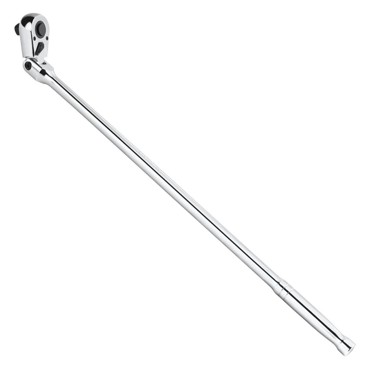 WORKPRO 【超ロング】ラチェットハンドル ラチェットレンチ ソケットレンチ 差込角12.7mm ロング 首振り型 全長609mm 回転方向切替簡単 速脱ボタンバナジウム鋼製ヘッド 72山ギア