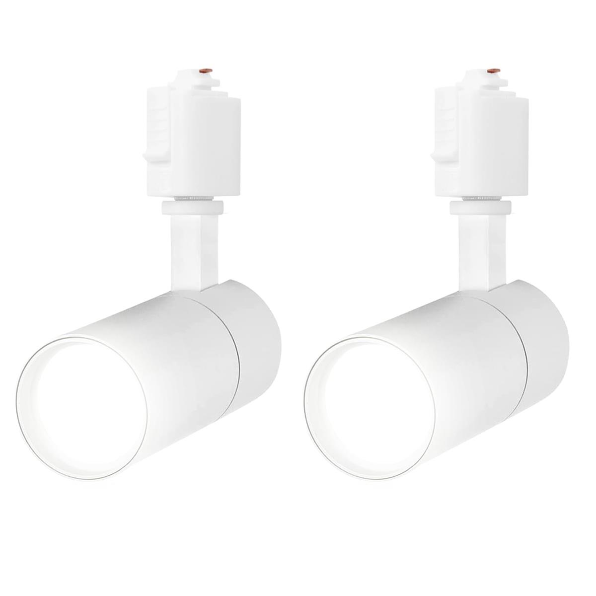 ライティングレール用スポットライト昼白色100W相当 消費電力10W 大光量1000LM,照射角度調節可能 一般家庭照明/演出照明/商業施設/店舗・商品展示用照明（白い 2個セット）