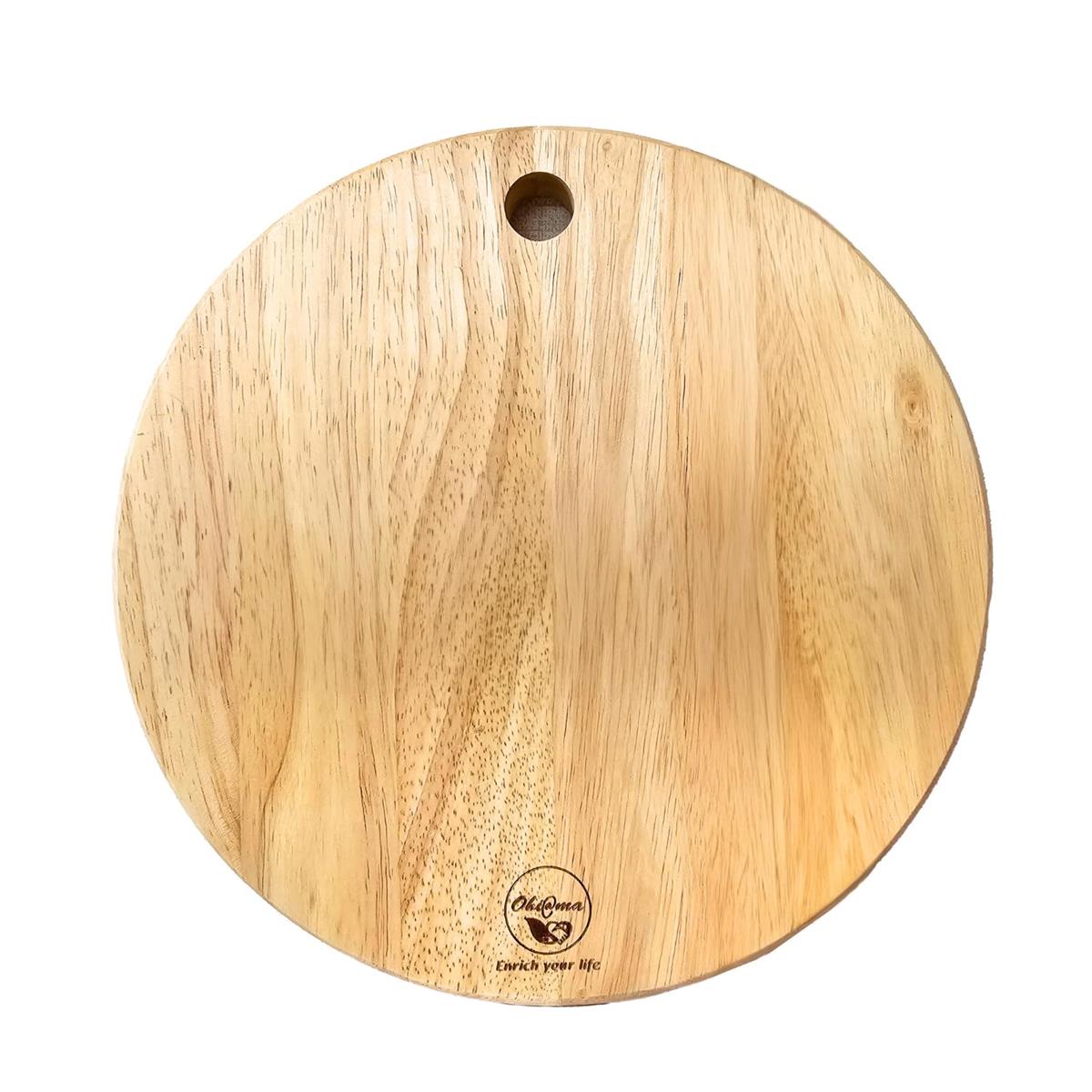 Ohi@ma 木製まな板 丸型 24cm ラバーウッド 250N カッティングボード Thot tron 250N Ohiama画像