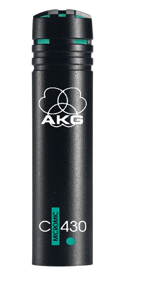 AKG コンデンサマイク 単一指向性マイク 【 シンバルなオーバーヘッドに最適な小型コンデンサー 】コンデンサーマイク xlr マイク 単一指向性 小型マイク microphone akg xlrマイク マイクロフォン 有線マイク （ シンバルやスネアなどの打楽器に ）C430