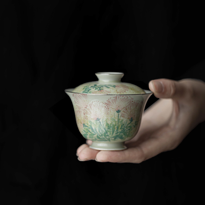 楽天市場】中国茶器陶器 蝶々蓋碗 うれしい4色選べる おしゃれ 中国茶 