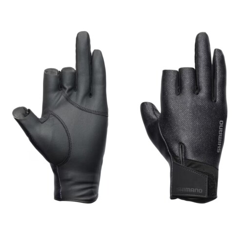 シマノ(SHIMANO) 03 タイタニューム・アルファ グローブ 3本カット GL-054Y チャコールツイード M
