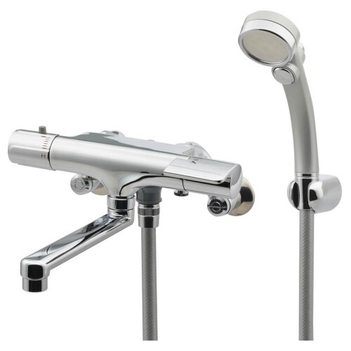 カクダイ 風呂場用 壁付 サーモスタットシャワー組みあわせる栓 メッキ操作手順 リラックスストップシャワー付 節水成り行き 冷ややかさ地操作手順 173-115K