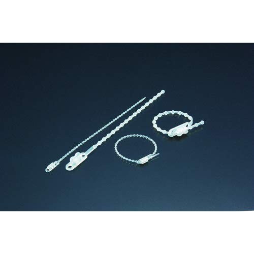 TRUSCO(トラスコ) ダブルヘッドノットタイ 2.0mm×145粍 最大限度一緒になるΦ35 白 TRKTV-145E x 10 袋