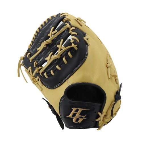 HI-GOLD(ハイゴールド) ソフトボール・軟式一塁手・捕手用ミット BASIC Customer BSG-865F 左投げ RH ネイビー×キャメル|マニッシュボーイ