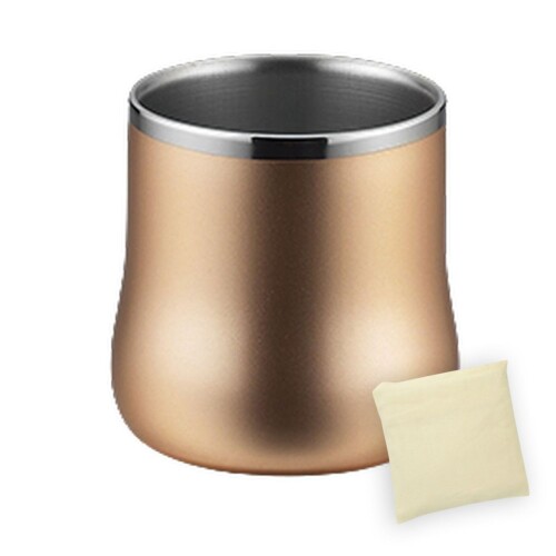 J-kitchens タンプラー 18-8 ステンレス鋼 二重社会システム DX 無償性優勝杯 三鞭酒ゴールド 230ml 日本製 （SimpleBag 越南製 書き割り）
