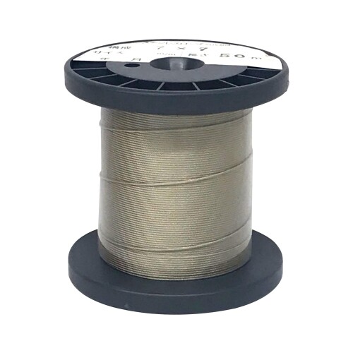 ダイドーハント ステンレスワイヤーロープ (直径) 1.5mm x (長さ) 50M 7x7構造 落下防止/防護柵/個展 (daidohant) 10157318