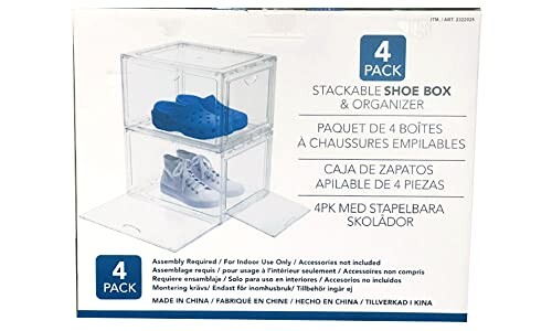 コストコAG BOX クリアシューボックス4個セット×2箱 Amazon.co.jp: 【 コストコ 】AG BOX クリアシューボックス4個