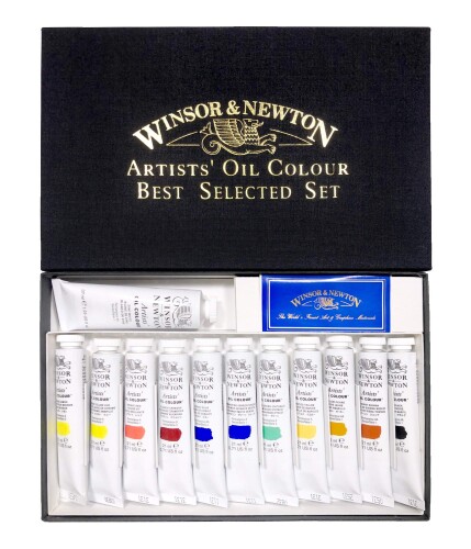 Winsor \u0026 Newton ウィンザー家\u0026サー・アイザック・ニュートン 油絵具 絵書き 油絵の具色つや B書き割り 12色書き割り 21ml 18109813