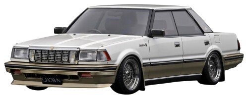 ティーケーカンパニー (TK.Company) ignition model 1/18 トヨタ Crown 2.8 Royal Saloon G (120) Pearl White/Gold 切り上げる品 IG3825