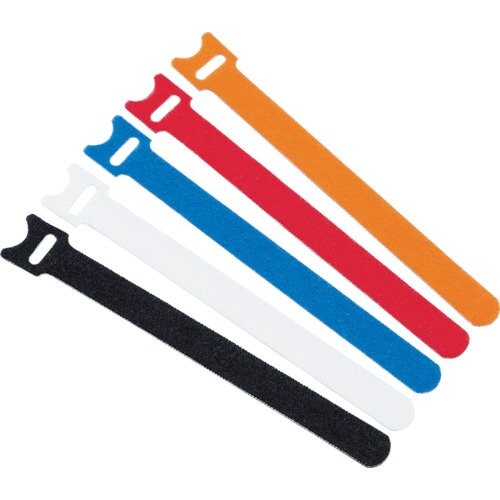 TRUSCO(トラスコ) マジックバンド超薄型 ストラップ オレンジ 20cm 5本入りMKSH2520OR x 100 袋|マニッシュボーイ