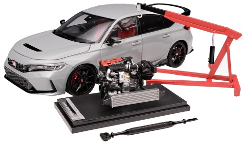 無償性表現スタイル (FREESTYLE) MOTORHELIX 1/18 ホンダ シビック 手合いR FL5 Sonic Grey Pearl 遣っ付ける品 M85305