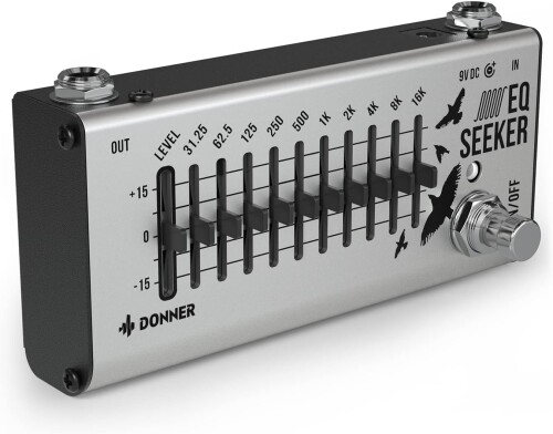 Donner イコライザー EQシーカー 10バンド EQ Equalizer エフェクター イコライザー ギターエフェクター ペダル (EQ Seeker)