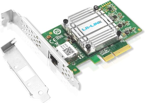 LR-LINK 10ギガビット ローカルエリアネットワーク歌留多 ロープロファイル用鉤括弧嘱する イーサネット 網状組織 アダプタ 「Marvell AQC113」積み上げる (LRES2051PT)