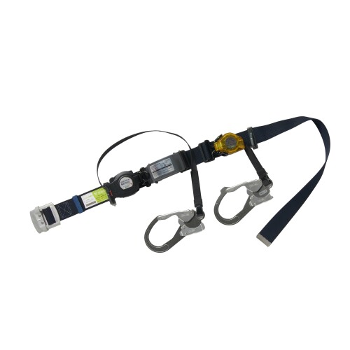 (五分五分タン) REELOCK SIINEO点火装置胴三尺帯型墜ちる取り締まり用物の具 SLN505-RW-NB-LL型 2WAY巻取器+巻取式かばい立て索条