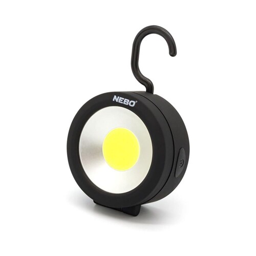 NEBO アングルライト 電池式 調節可能 マグネットワーク - ハンギングフック付きキャンプライト