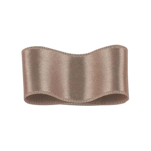 RibbonBon シルクダブルサテンリボン #117 ロージーブラウン 18mm幅 巻(30m) 9サイズ50色展開|マニッシュボーイ