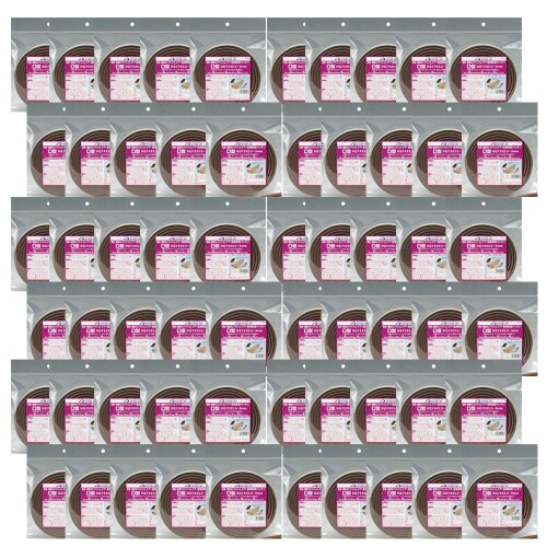 ニトムズ 部屋の入り口・窓用気密パッキン D型 茶 6mm×9mm×6m G0103 60巻入り口・入口