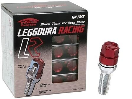 KYO-EI ( 協永産業 ) ホイールボルト LEGGDURA RACING Bolt テーパー : 13R レッド KIC7028R16|マニッシュボーイ