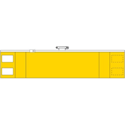 TRUSCO(トラスコ) チャック付腕飾り 黄 T-84840A x 50 枚