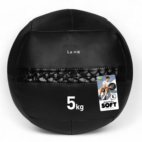 La-VIE(ラヴィ) メディシンボール ソフト 5kg トレーニング 筋トレ インナーマッスル 腹筋 背筋 3B-3438