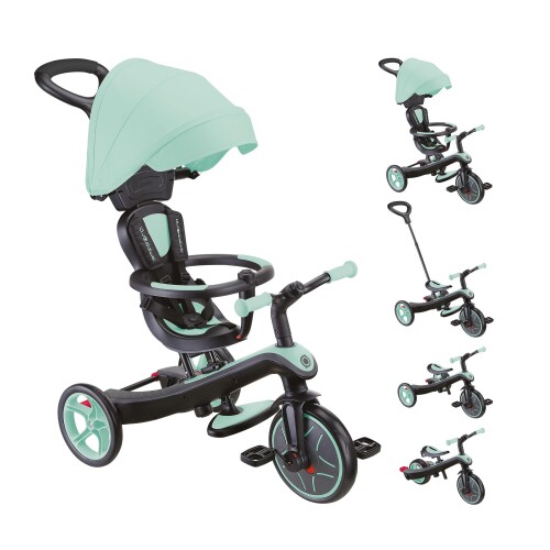 Globber GLOBBER グロッバー エクスプローラー トライク 4インチ1 乳母車 ペパーミント WLGB634206