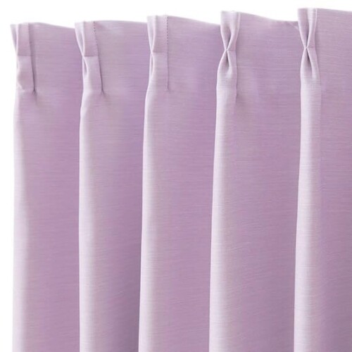 ニトリ(NITORI) 遮光2級 防炎 50大きさ 覆い布 調色板3 幅100×丈200cm×2枚 レッドパープル NITORI 7326051
