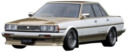 ティーケーカンパニー (TK.Company) ignition model 1/18 トヨタ CRESTA GT TWIN TURBO (GX71) White/Gold 切り上げる品 IG3831