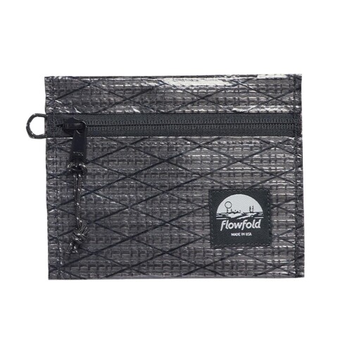 リサイクルセイルクロス ボイジャー ファスナー合切袋 S 旅する 軽さ合切袋 Black Sailcloth ffsrtp001-JP