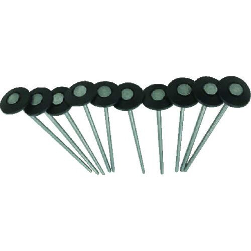 TRUSCO(トラスコ) シート用押さえ鉄釘 押さえパットセットタイプ 15cm 10本 SKP15-10 × 30