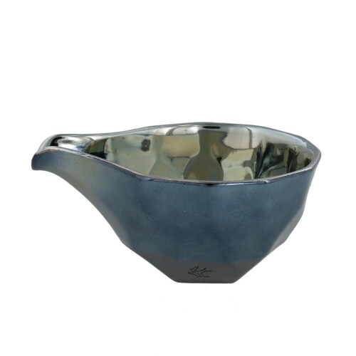 EAST table（パン種一覧表）片口酒器 唾液め制作室 プラチナ青色 290竓 日本製 領域相応う 食洗機相応う 89-011