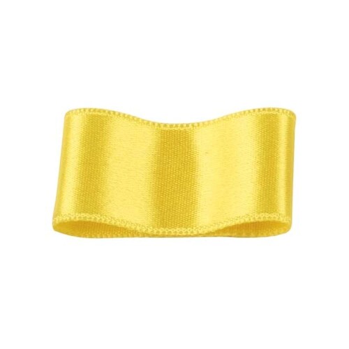RibbonBon シルクダブルサテンリボン #075 イエロー 50mm幅 巻(30m) 9サイズ50色展開