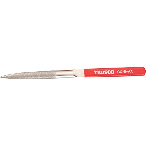 トラスコ中山(TRUSCO) ダイヤモンドヤスリ 鉄工用 5本組 半丸 全長215mm バリ取り荒切削・剛性のある加工物に 5本 GK-5-HA｜マニッシュボーイ