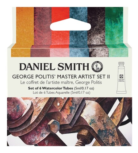 ダニエルスミス 澄み切った水彩画絵の具 エキストラファイン ジョージ・ポリティス 6色仕掛ける(2) 5ml(2号) 285610437