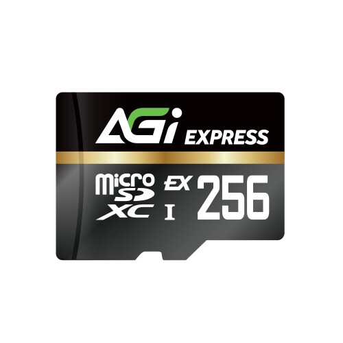 AGI TF 338 Micro SDXC Express 256GB UHS-I U3 V30 C10 R/W up to 800/700 MB/s AGI256GE1TF338-CB MM10482