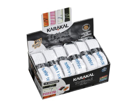 KARAKAL(カラカル) 手持ち部分 全櫂運動競技相応う PU SUPER GRIP Tribal 12 白いこと 12個1書き割り KJ 680W 白