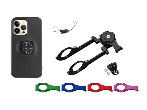 (レックマウントプラス) Cycle マウント 一揃いの道具 iPhone 13 Pro 用(ナローマウント R+Narrow1(31.8粍用)+ 専用容れもの)