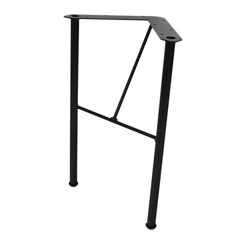 八幡ねじ Ironna 腰掛け 腰掛け用金具 黒 40×15.8×15.8珊 1個