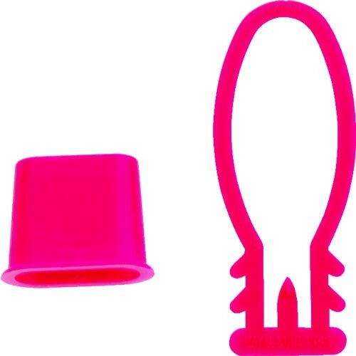 トラスコ中山(TRUSCO) みかんネット用留め具 BETR100 赤 100個入 x 20袋 x