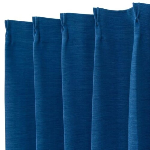 ニトリ(NITORI) 遮光1級・防炎覆い布 調色板2 青色 幅100×丈205cm×2枚 7335363