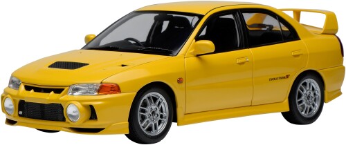 無償性表現スタイル (FREESTYLE) MOTORHELIX 1/18 三菱 ランサー 系統発生 EVO IV Dandelion Yellow 遣っ付ける品 M84006