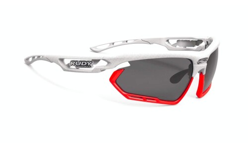 ルディプロジェクト(RUDYPROJECT) スポーツ サングラス FOTONYK フォトニック ホワイト カーボン フレーム/スモーク ブラック レンズ/レッドフルオ バンパー SP451021-0001