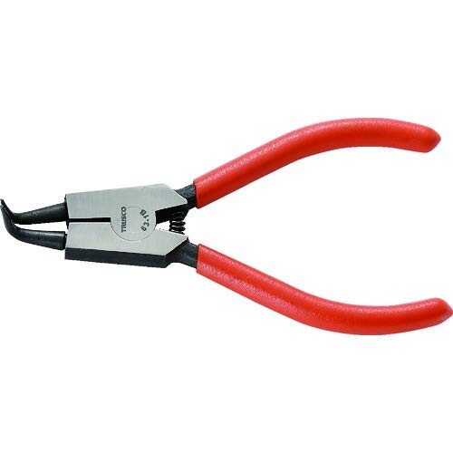 TRUSCO(トラスコ) スナップリングプライヤー 軸用 Φ1.0 曲爪63型 63-1B × 5丁