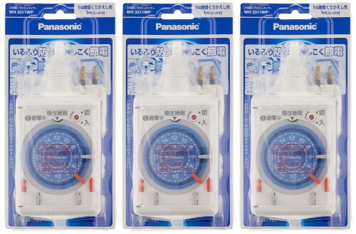 パナソニック(Panasonic) 24第四次元くりかえしタイマー・1m吊りひも付 3個書き割り WH3311WP