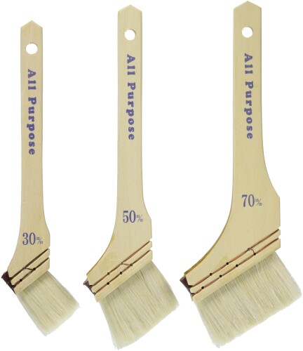 ハンデ・ジャケット冠 多役立つこと用毛はらい3本組X10仕かける 30/50/70粍 手動工具-DIY・工具-その他