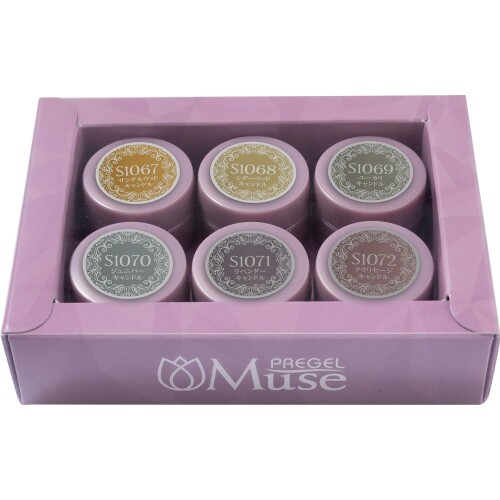 PREGEL Muse スモーキーキャンドルシリーズ 6色書き割り
