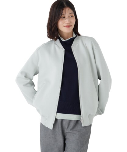(ヒューマン成人女性) ボンバージャケット (ダンボール原料品) / レディース / 077-6155102 130_ライトグリーン M
