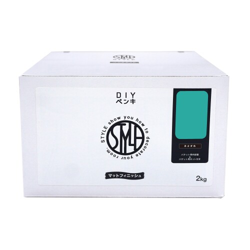 ニッペ 絵の具 絵の具 STYLE DIY絵の具 2kg あさぎ色 水溶性 つやなし 屋内 日本製 4976124885273